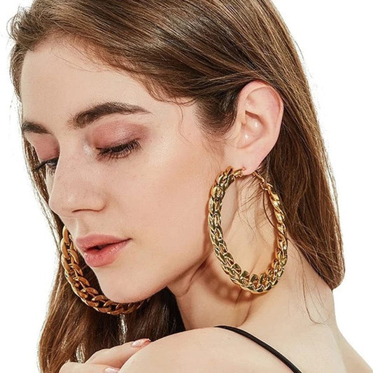 Large  Hoop Earrings (gold or Silver