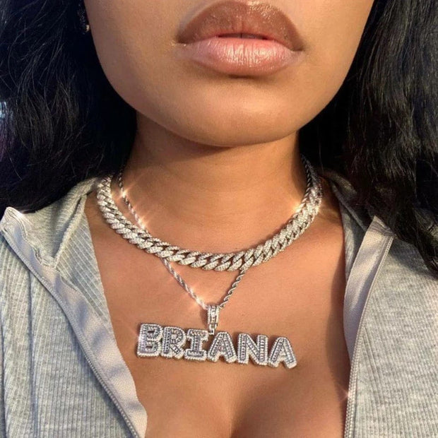 Personalized Blinged Out Necklace