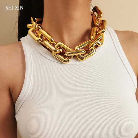 Chunky Gold Statement Necklace