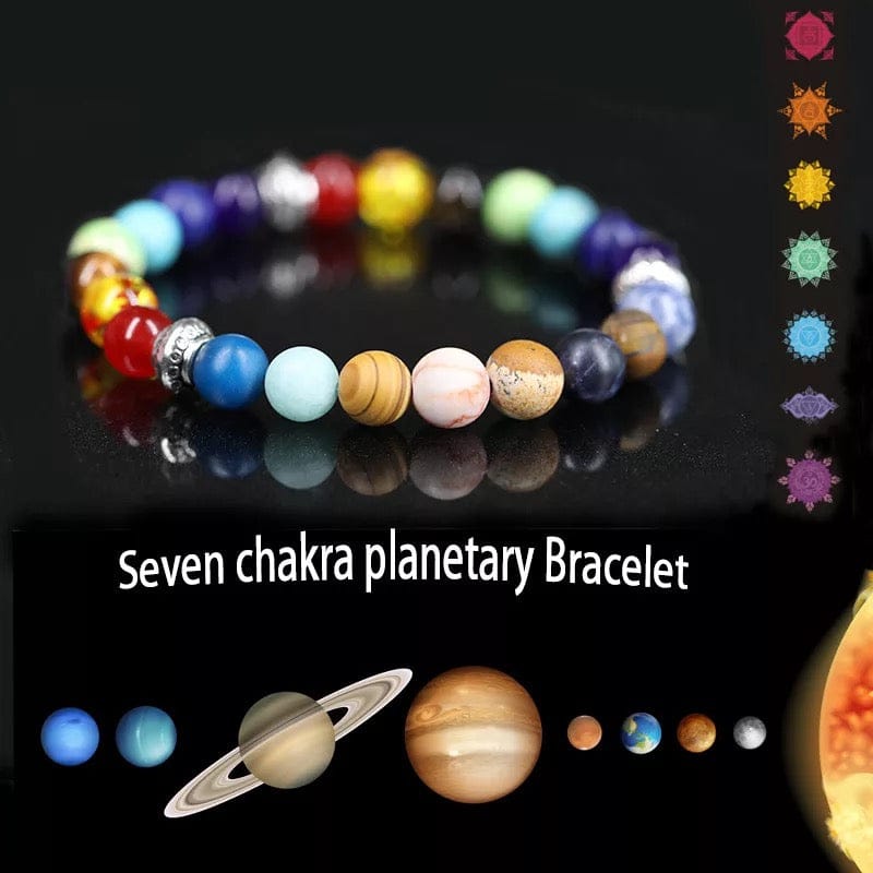 Reiki Healing Eight Planet solar system beaded