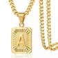 GoldInitial Pendant with Necklace