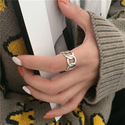 Geometric Silver Women's Ring