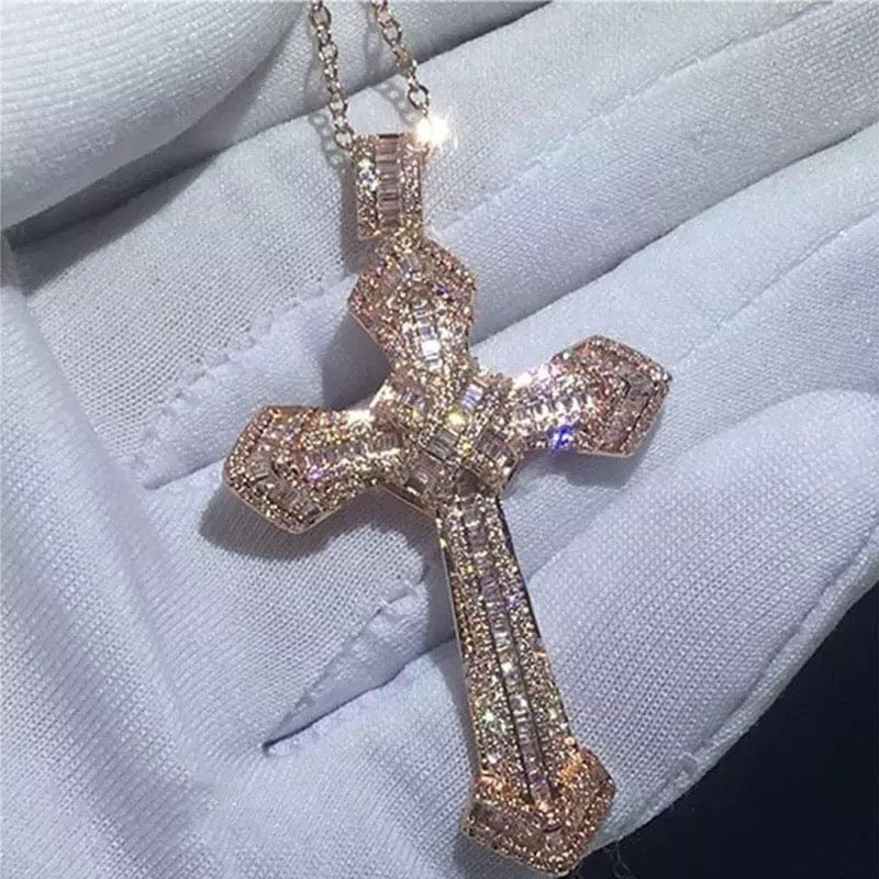 Egyptian Stainless Steel Cross Necklace
