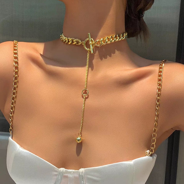 ThickChain Clavicle  Necklace
