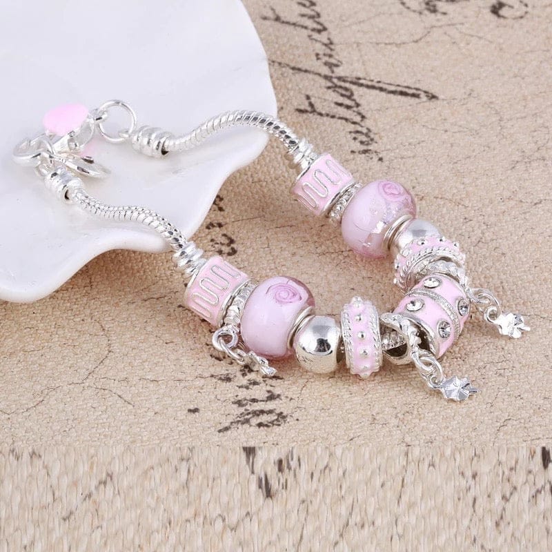 pink Charms Bracelet