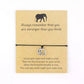 Unisex Vintage Elephant Wish Bracelet