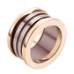 925 Silver Gold Plated Colored Ceramic Ring