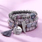 Lava Stone Boho Style Beaded Bracelet