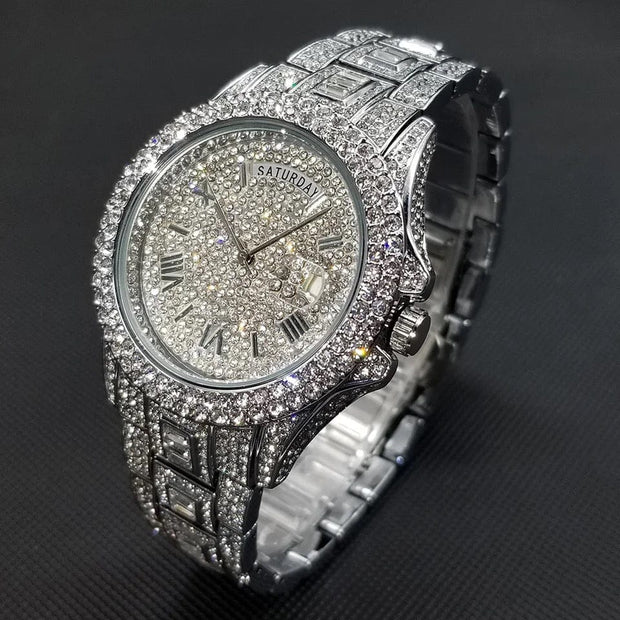 Blinged Out Men's Watch