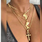 3Pcs African StyleGold Women's Necklace