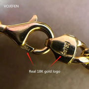 18k Gold Cuban link Men's Bracelet