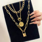 Gold Multi Layered Necklace