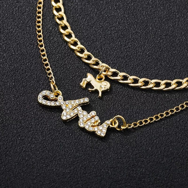 Aries Gold Layered Necklace