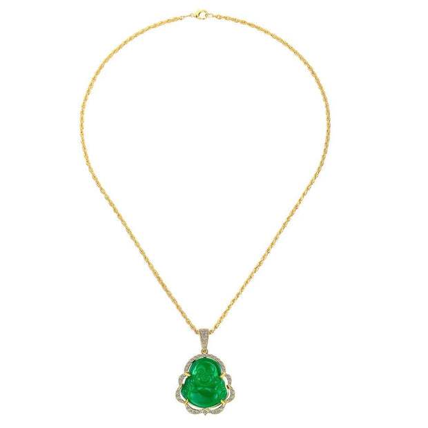 Jade Buddha Gold Necklace