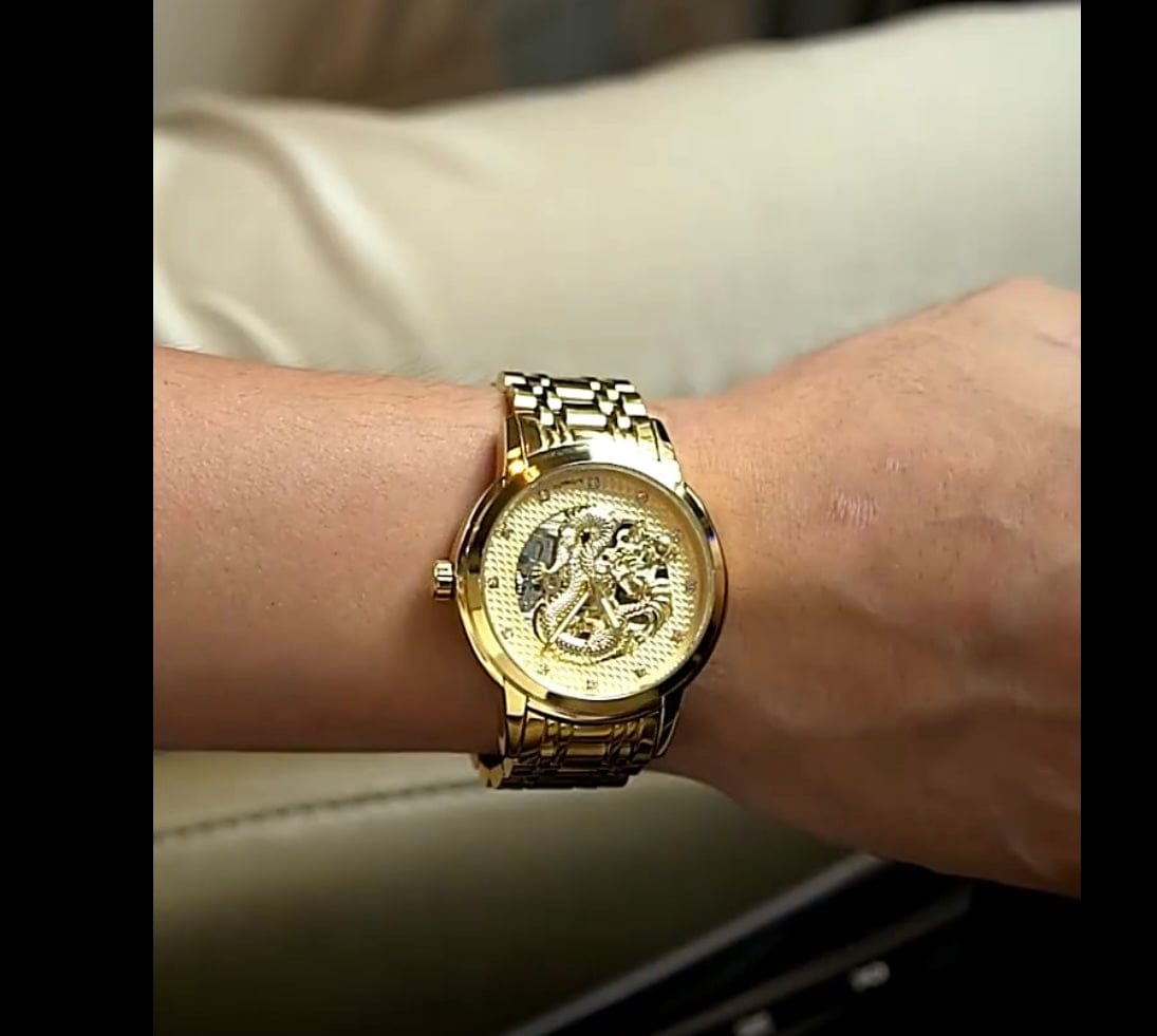 Gold Luxury Mechanical Mod Mode Men's Watch