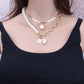 Heringbone Chain with pearl Charm