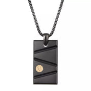 Bar Men's Necklace(Available in Gold or black)