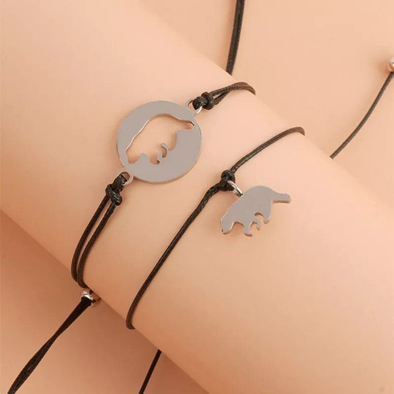 Mother & Daughter Elephant Bracelet Set