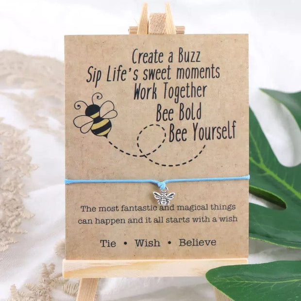 Be Happy Bee Honey Wish Bracelet