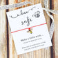 Be Safe Bee Bracelet