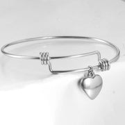 Bangle Heart Bracelet (Silver or Gold)