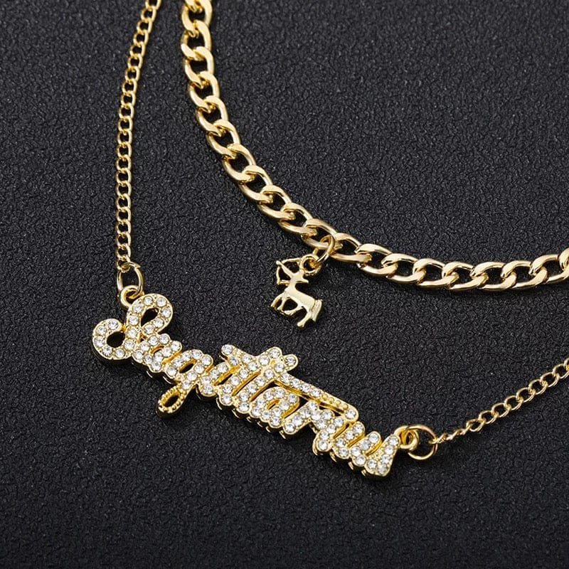 Sagittarius Gold Layered Necklace
