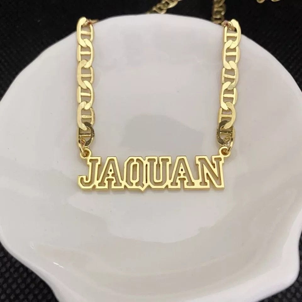 Flat Chain Custom Name Necklace