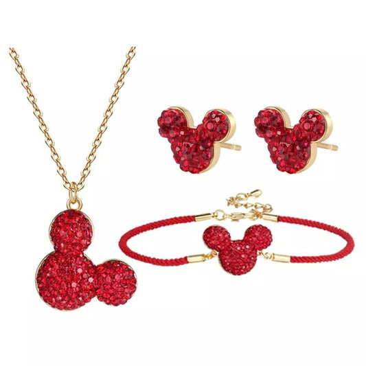 4 Piece Mouse Jewelry Gift Set
