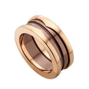 925 Silver Gold Plated Colored Ceramic Ring