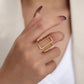 Geometric Women's Ring ( Gold or Silver)