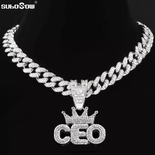 CEO BLINGED OUT NECKLACE