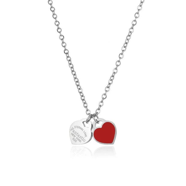 Silver Heart Necklace w