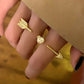 Cupid Heart Double Finger Ring