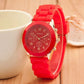 Silicone Red Women's Watch