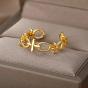 Twisted Cross Women Ring