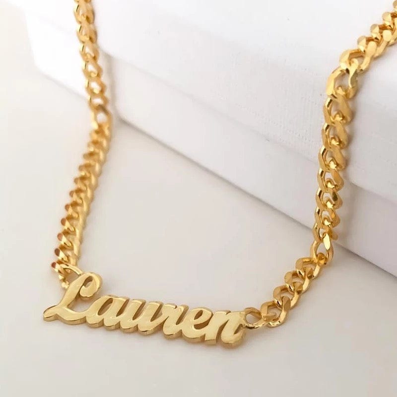 Gold Custom Name Necklace